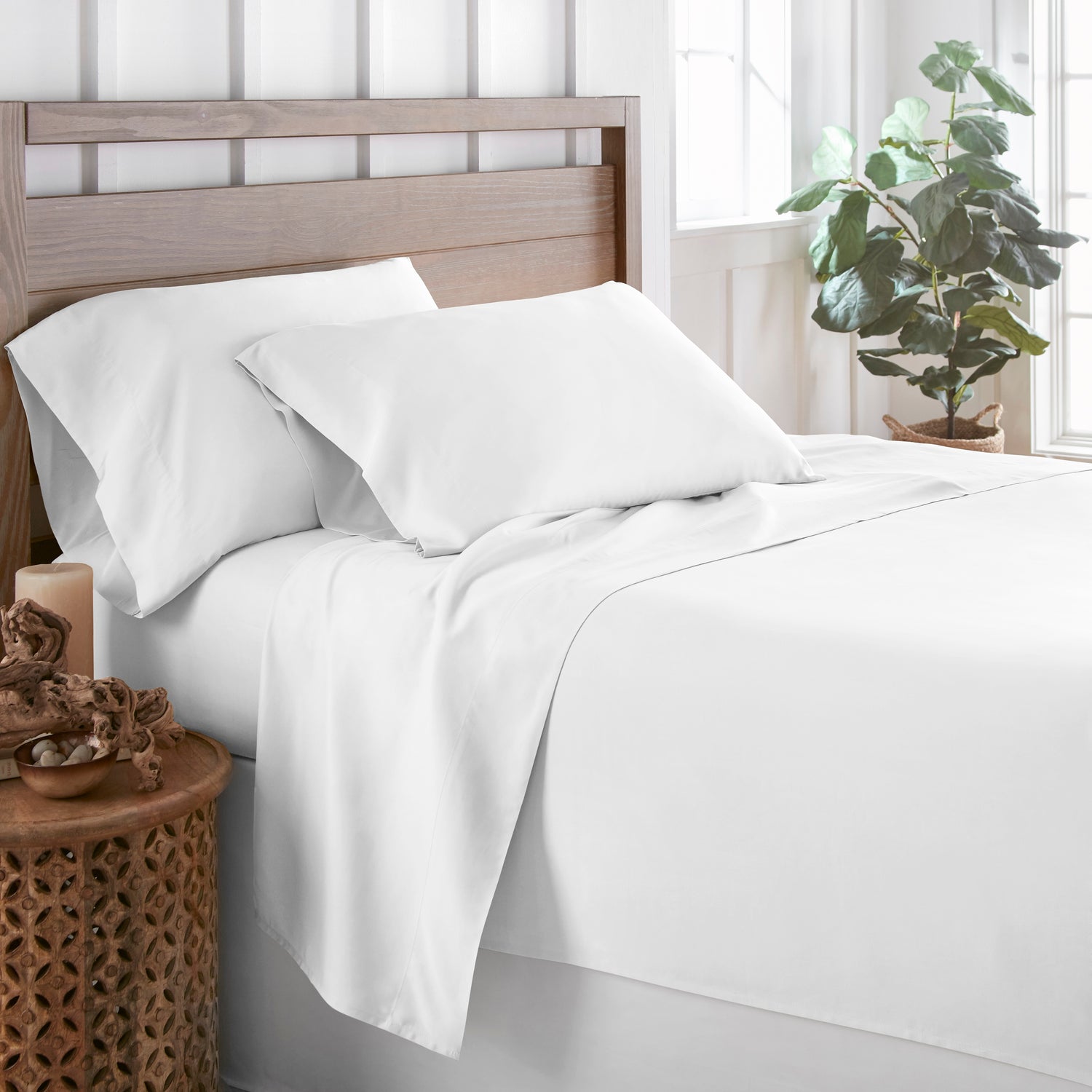 1500 Thread Count Natural Bamboo Duvet Cover Set