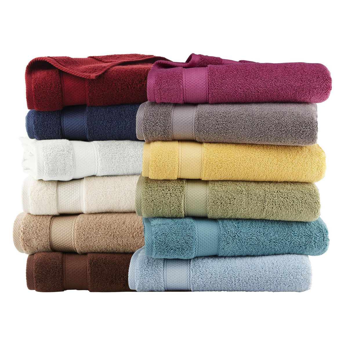 Luxury Hotel & Spa 100% Cotton Premium Turkish Bath Towels, 27 x 54'' (Set  of 4, Wedgewood)