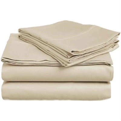 Wrinkle Free Brushed Performance Sheets Microfiber Sheets Down Cotton Twin Beige 