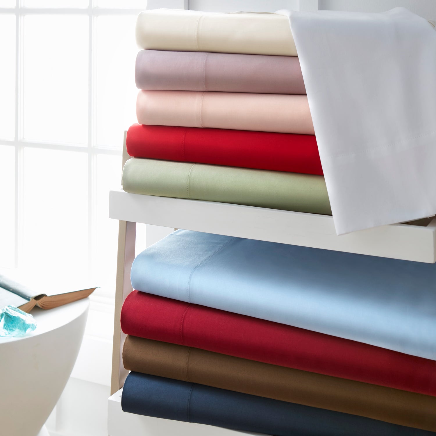 600 Thread Count 100% Egyptian Cotton Sheet Set (Solid)