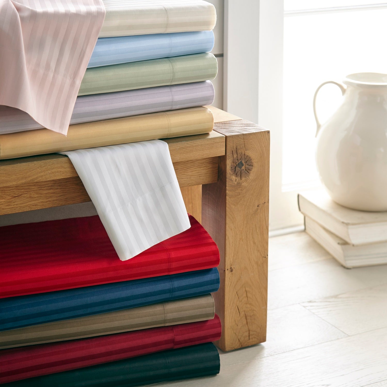 600 Thread Count 100% Egyptian Cotton Sheet Set (Stripe)