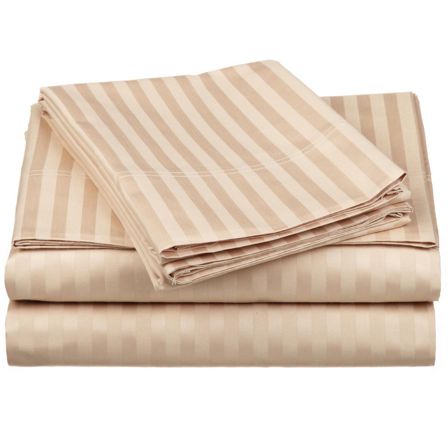 1500 Thread Count 8PC Goose Down Bundle - Stripe