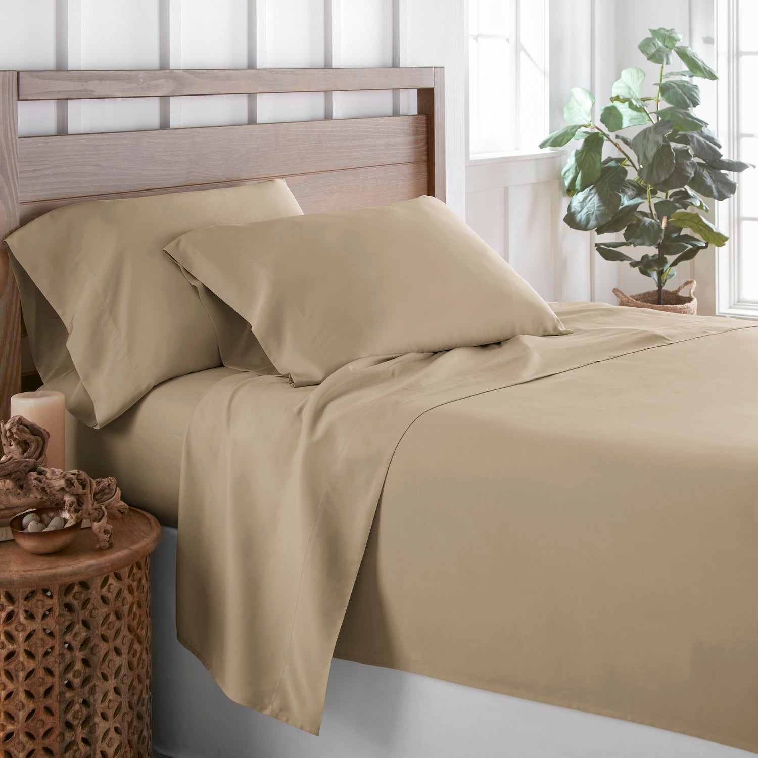 1500 Thread Count Natural Bamboo Sheet Set
