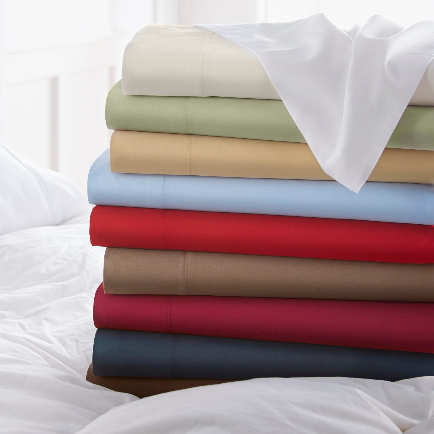 1000 Thread Count 100% Egyptian Cotton Sheet Set (Solid)