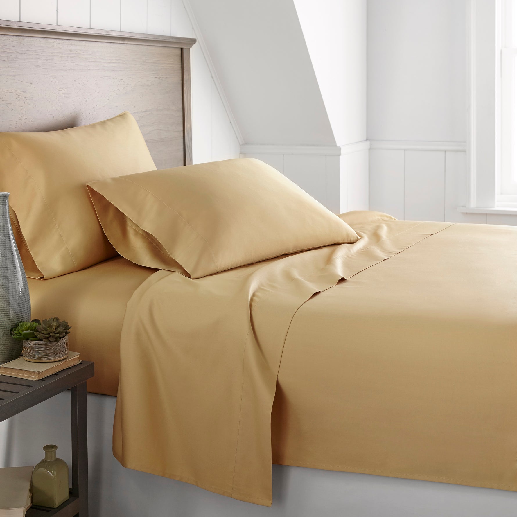 1500 Thread Count 100% Egyptian Cotton Sheet Set (Gold)