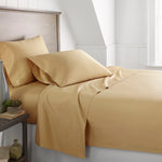 600 Thread Count 100% Egyptian Cotton Duvet Cover Set-Gold