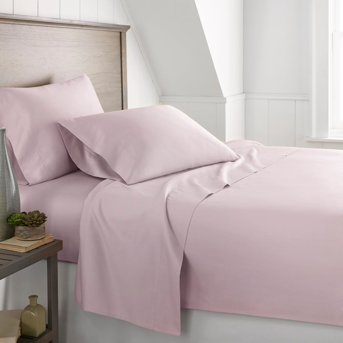 600 Thread Count 100% Egyptian Cotton Duvet Cover Set-Lavender