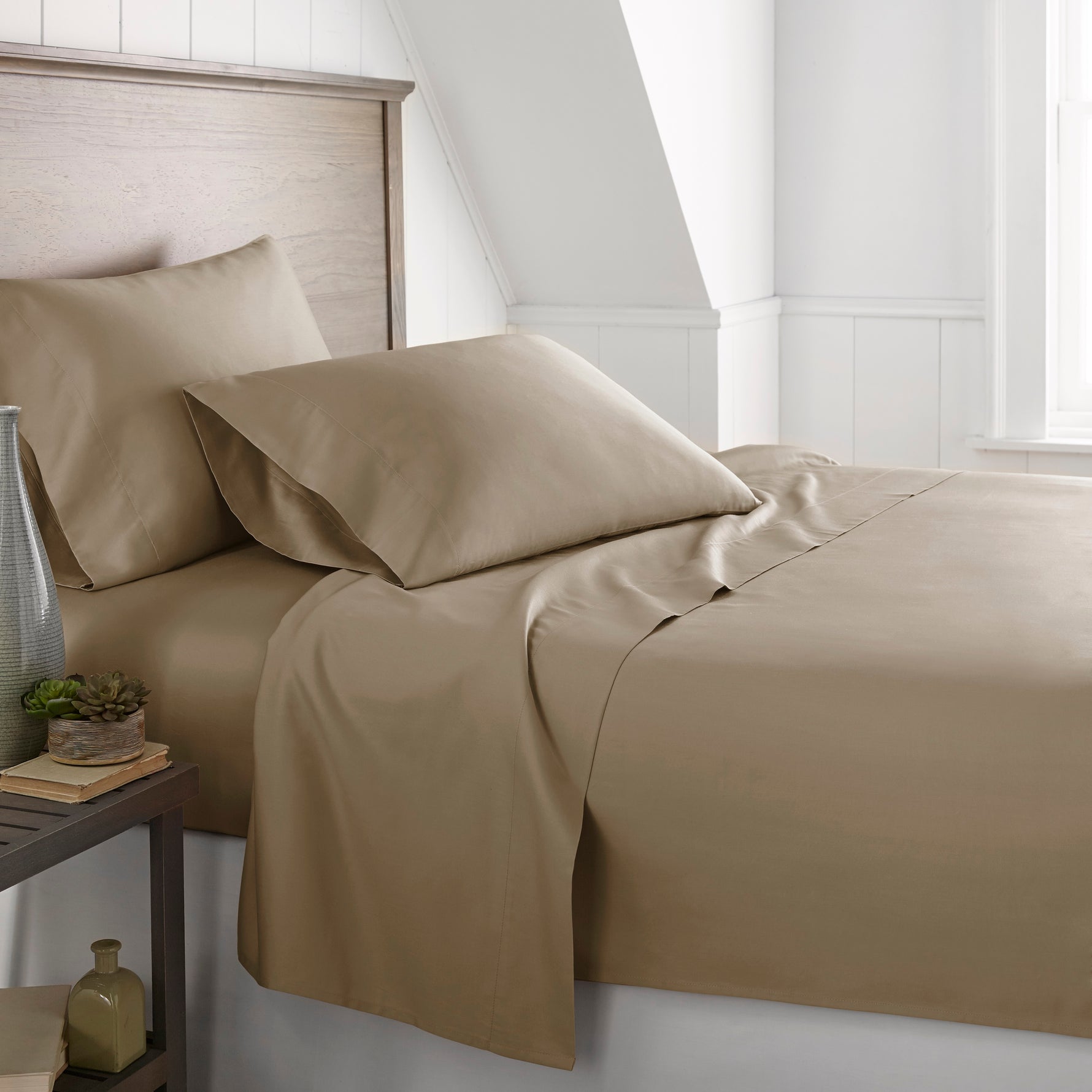 1500 Thread Count 100% Egyptian Cotton Sheet Set (Taupe)