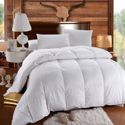 Warm and Fluffy 650 Fill Power Down Comforter Comforters Down Cotton Cal King 